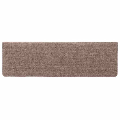 Stufenmatten Selbstklebend 5 Stk. 65x21x4 cm Creme Rechteckiger Rand