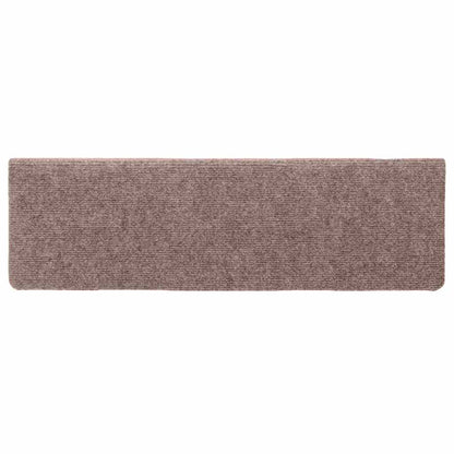 Stufenmatten Selbstklebend 10 Stk. 65x21x4 cm Creme Rechteckiger Rand