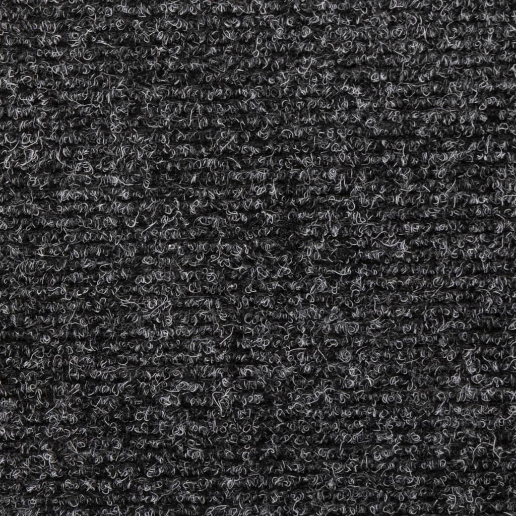 Stufenmatten Selbstklebend 5 Stk. 65x21x4 cm Grau Rechteckiger Rand