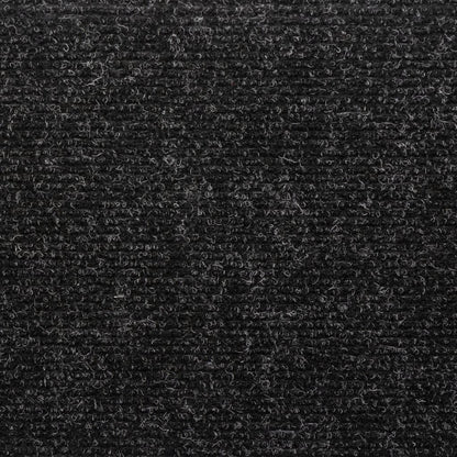 Stufenmatten Selbstklebend 5 Stk. 65x21x4 cm Schwarz Rechteckiger Rand