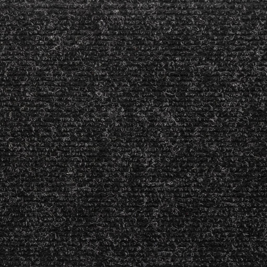 Stufenmatten Selbstklebend 10 Stk. 65x21x4 cm Schwarz Rechteckiger Rand