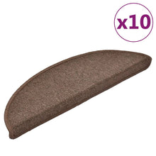 Stufenmatten 10 Stk. 56x17x3 cm Kaffeebraun Halbrund