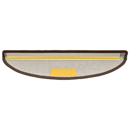 Stufenmatten 10 Stk. 56x17x3 cm Kaffeebraun Halbrund