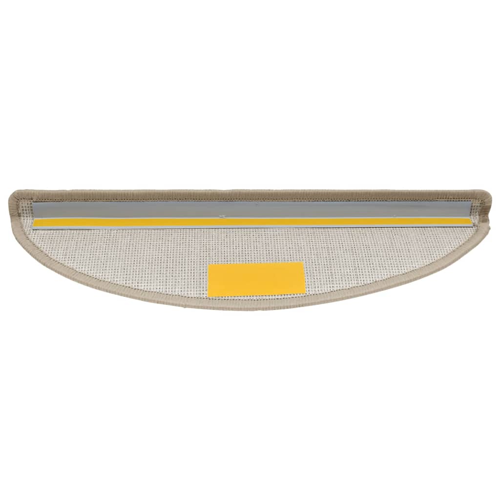 Stufenmatten 10 Stk. 56x17x3 cm Taupe Halbrund