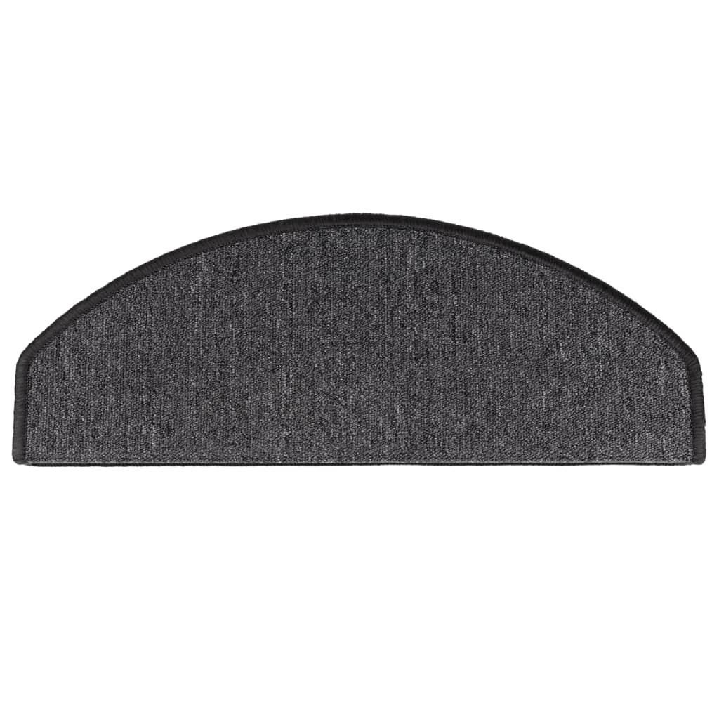 Stufenmatten 10 Stk. 65x24x4 cm Anthrazit Halbrund Groß