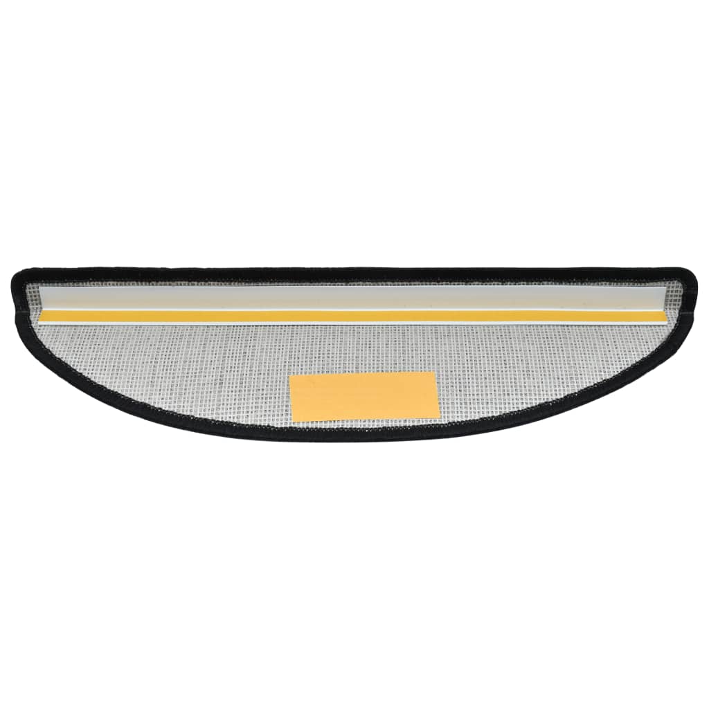 Stufenmatten 10 Stk. 65x24x4 cm Dunkelgrau Halbrund Groß