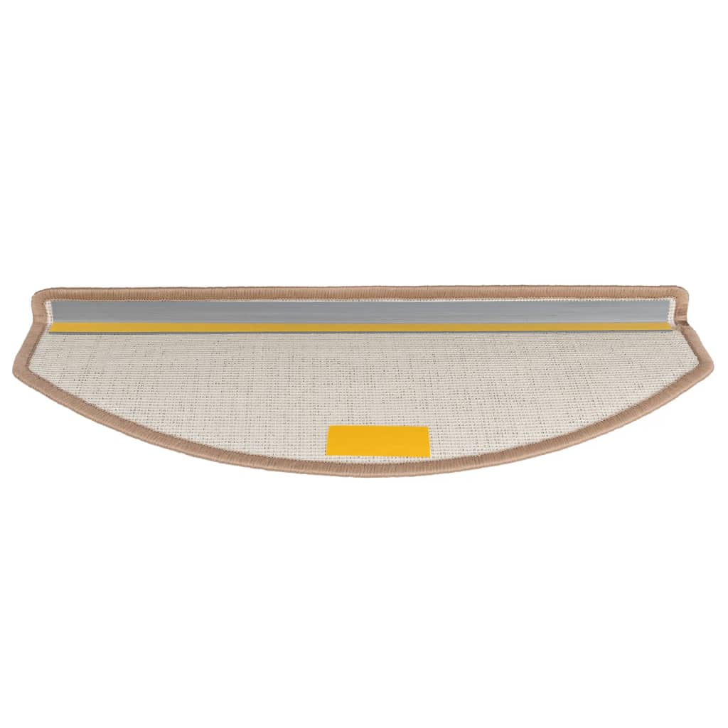 Stufenmatten 10 Stk. 65x24x4 cm Hellbraun Halbrund Groß