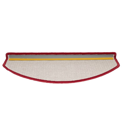 Stufenmatten 10 Stk. 65x24x4 cm Bordeaux Halbrund Groß