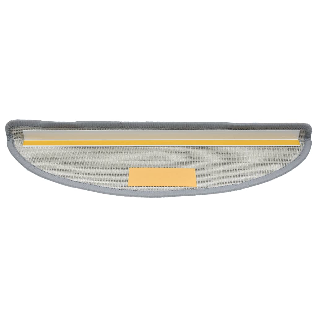 Stufenmatten 10 Stk. 56x17x3 cm Grau Halbrund