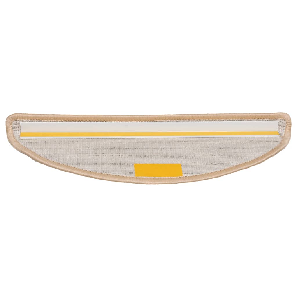 Stufenmatten 10 Stk. 56x17x3 cm Creme Halbrund