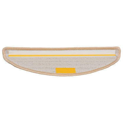 Stufenmatten 10 Stk. 56x17x3 cm Creme Halbrund