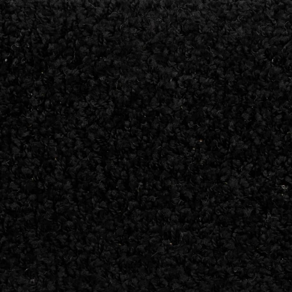 Stufenmatten 10 Stk. 65x21x4 cm Schwarz Halbrund Groß