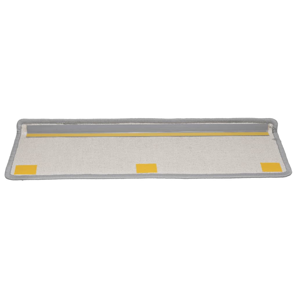 Stufenmatten 10 Stk. 65x21x4 cm Grau Rechteckiger Rand