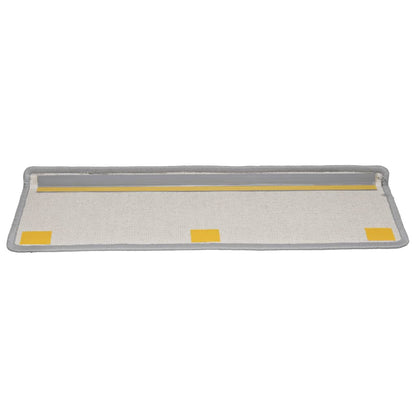 Stufenmatten 10 Stk. 65x21x4 cm Grau Rechteckiger Rand