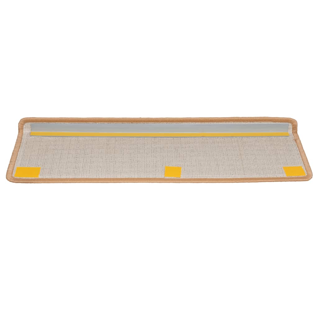 Stufenmatten 10 Stk. 65x21x4 cm Beige Rechteckiger Rand