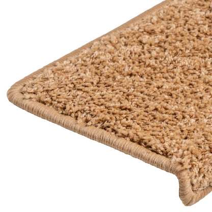 Stufenmatten 10 Stk. 65x21x4 cm Beige Rechteckiger Rand