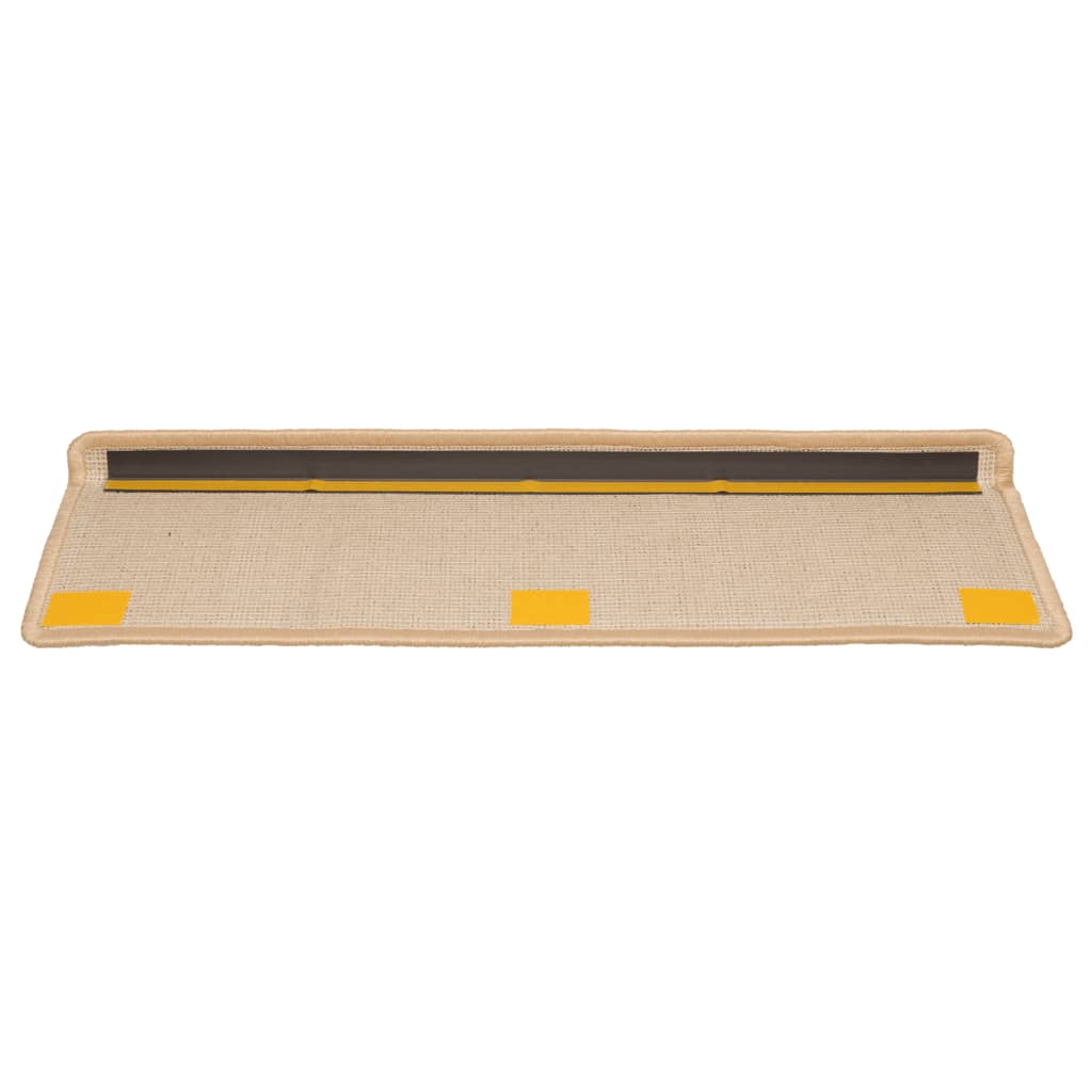 Stufenmatten 10 Stk. 65x21x4 cm Creme Rechteckiger Rand