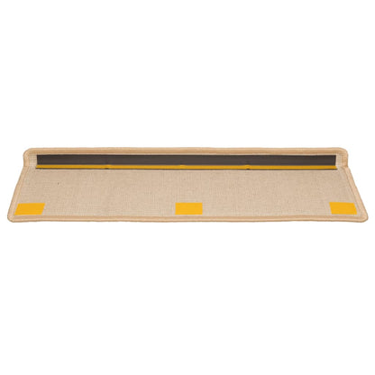 Stufenmatten 10 Stk. 65x21x4 cm Creme Rechteckiger Rand