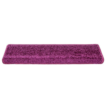 Stufenmatten 10 Stk. 65x21x4 cm Violett Rechteckiger Rand