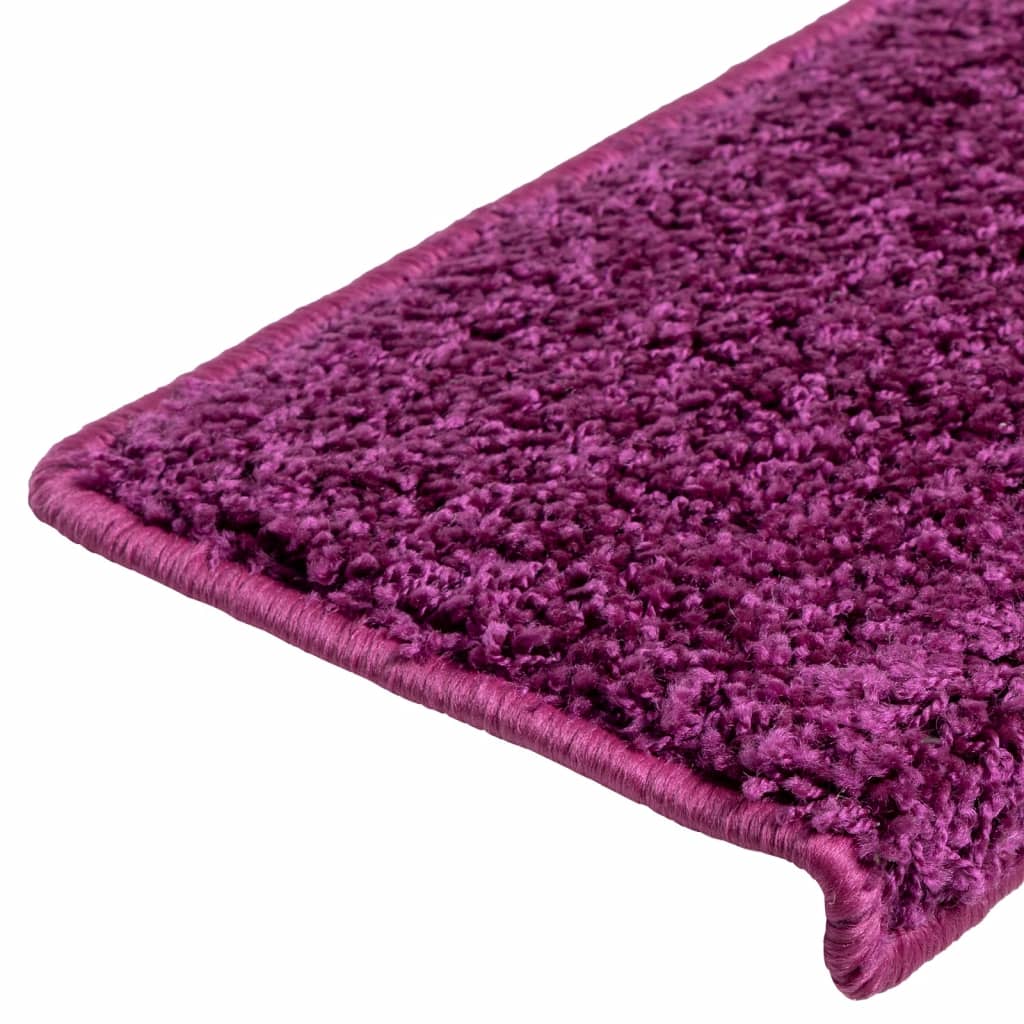 Stufenmatten 10 Stk. 65x21x4 cm Violett Rechteckiger Rand