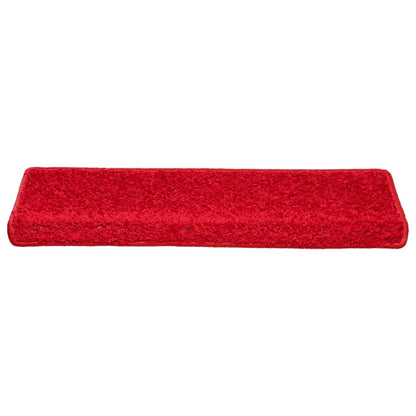Stufenmatten 10 Stk. 65x21x4 cm Rot Rechteckiger Rand