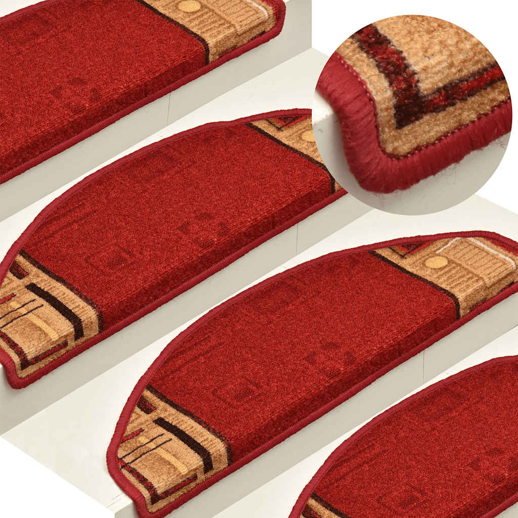Stufenmatten Selbstklebend 10 Stk. 65x21x4 cm Rot