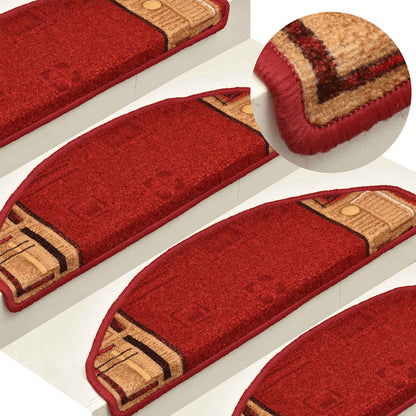 Stufenmatten Selbstklebend 10 Stk. 65x21x4 cm Rot