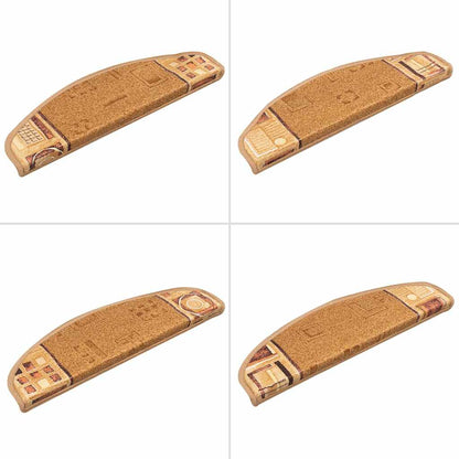 Stufenmatten Selbstklebend 5 Stk. 65x21x4 cm Beige
