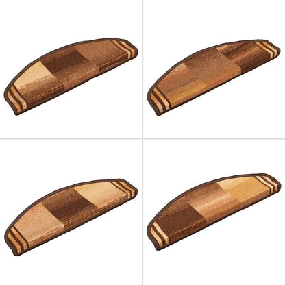 Stufenmatten Selbstklebend 5 Stk. 65x21x4 cm Braun
