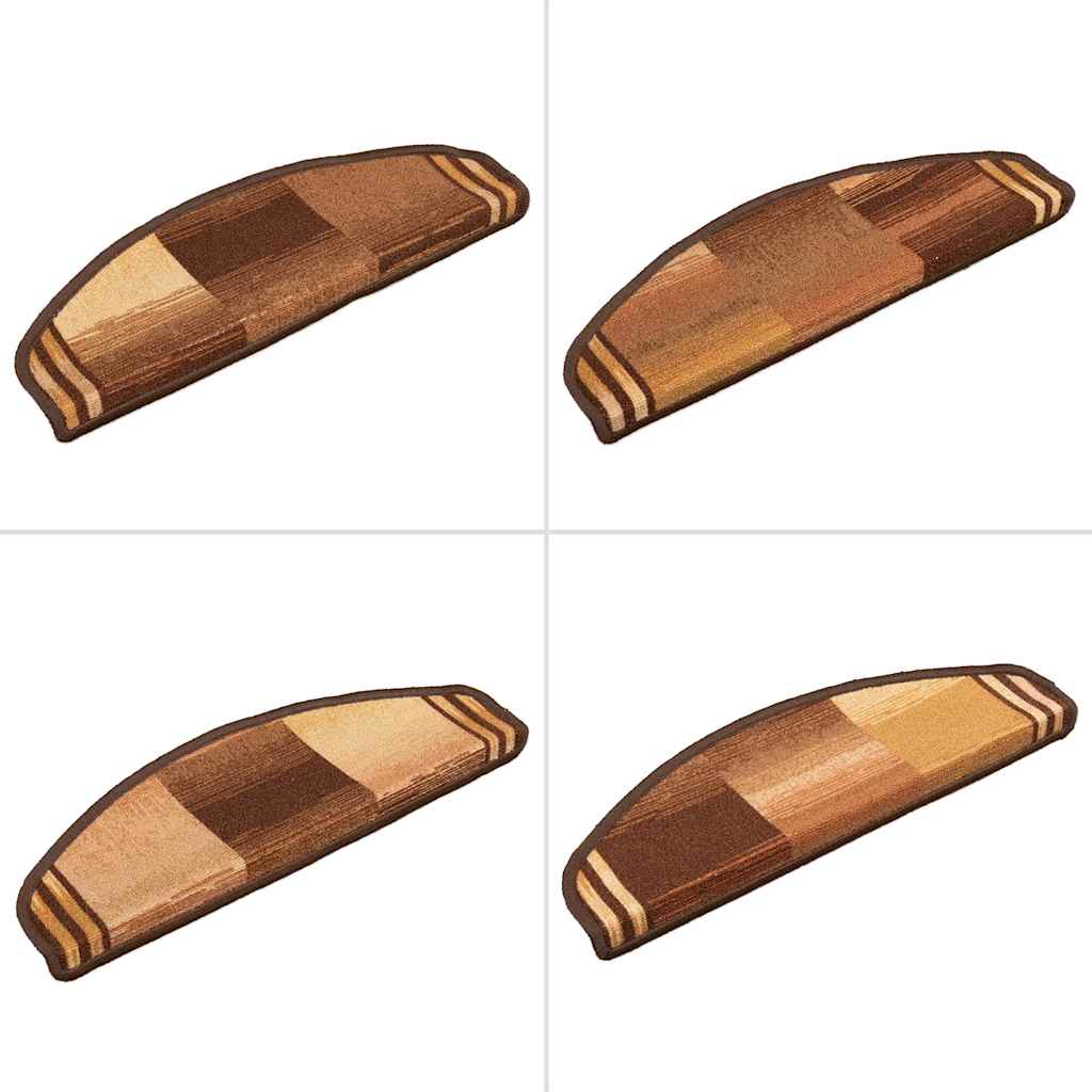 Stufenmatten Selbstklebend 10 Stk. 65x21x4 cm Braun