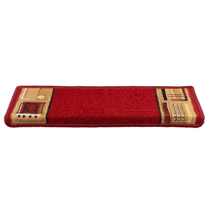 Stufenmatten Selbstklebend 10 Stk. 65x21x4 cm Rot