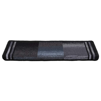 Stufenmatten Selbstklebend 5 Stk. 65x21x4 cm Schwarz Grau