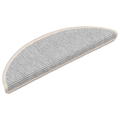 Stufenmatten 15 Stk. 56x17x3 cm Silber Halbrund
