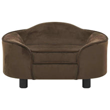 Hundesofa Braun 67x47x36 cm Plüsch