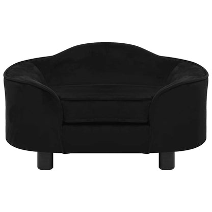 Hundesofa Schwarz 67x47x36 cm Plüsch