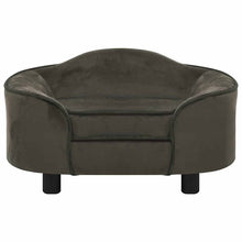 Hundesofa Dunkelgrau 67x47x36 cm Plüsch