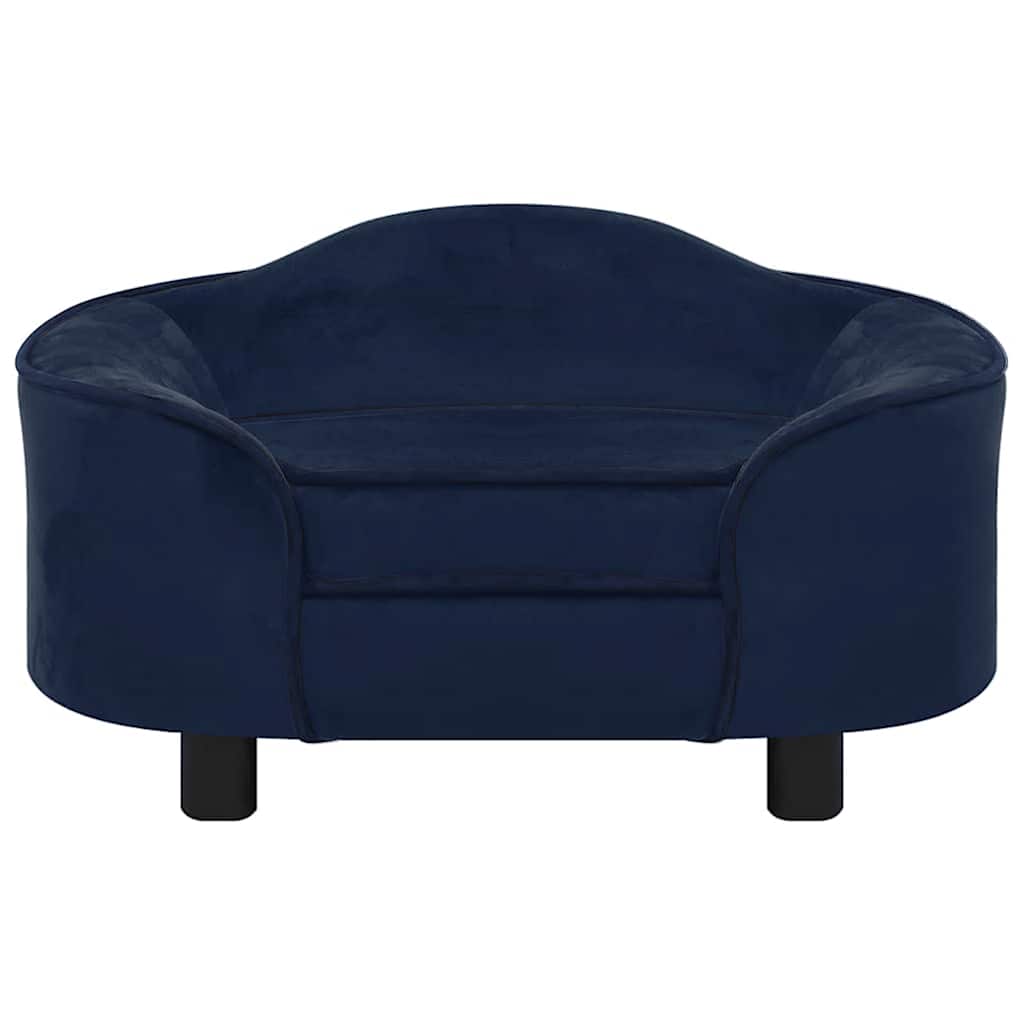 Hundesofa Blau 67x47x36 cm Plüsch