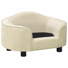 Hundesofa Creme 67x47x36 cm Plüsch