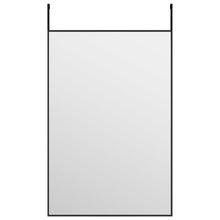 Türspiegel Schwarz 40x60 cm Glas und Aluminium