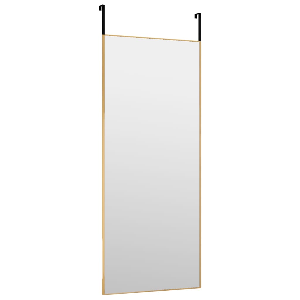 Türspiegel Golden 40x100 cm Glas und Aluminium