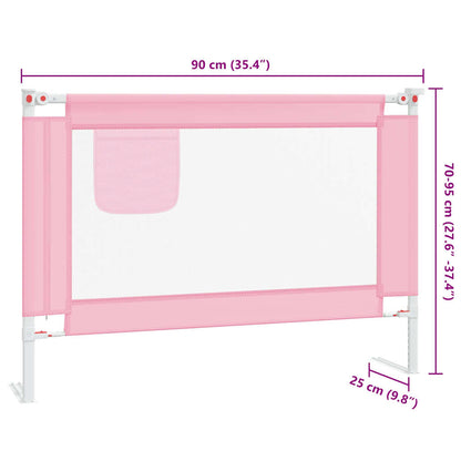 Kleinkind-Bettschutzgitter Rosa 90x25 cm Stoff