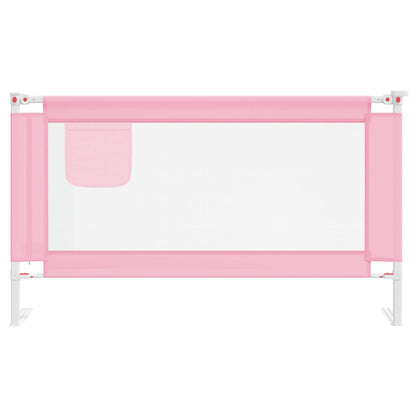 Kleinkind-Bettschutzgitter Rosa 140x25 cm Stoff