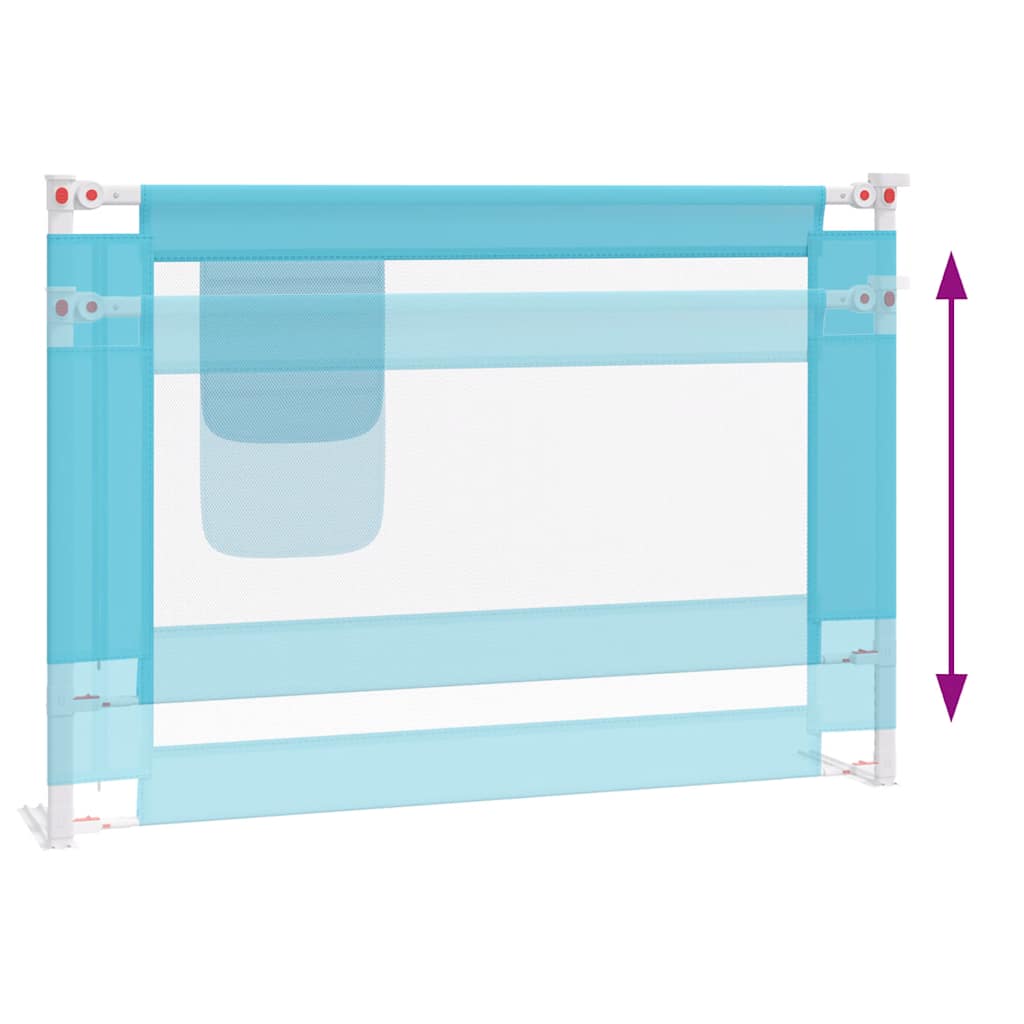 Kleinkind-Bettschutzgitter Blau 90x25 cm Stoff