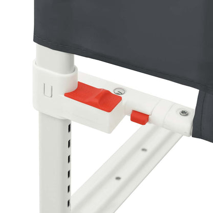 Kleinkind-Bettschutzgitter Dunkelgrau 160x25 cm Stoff