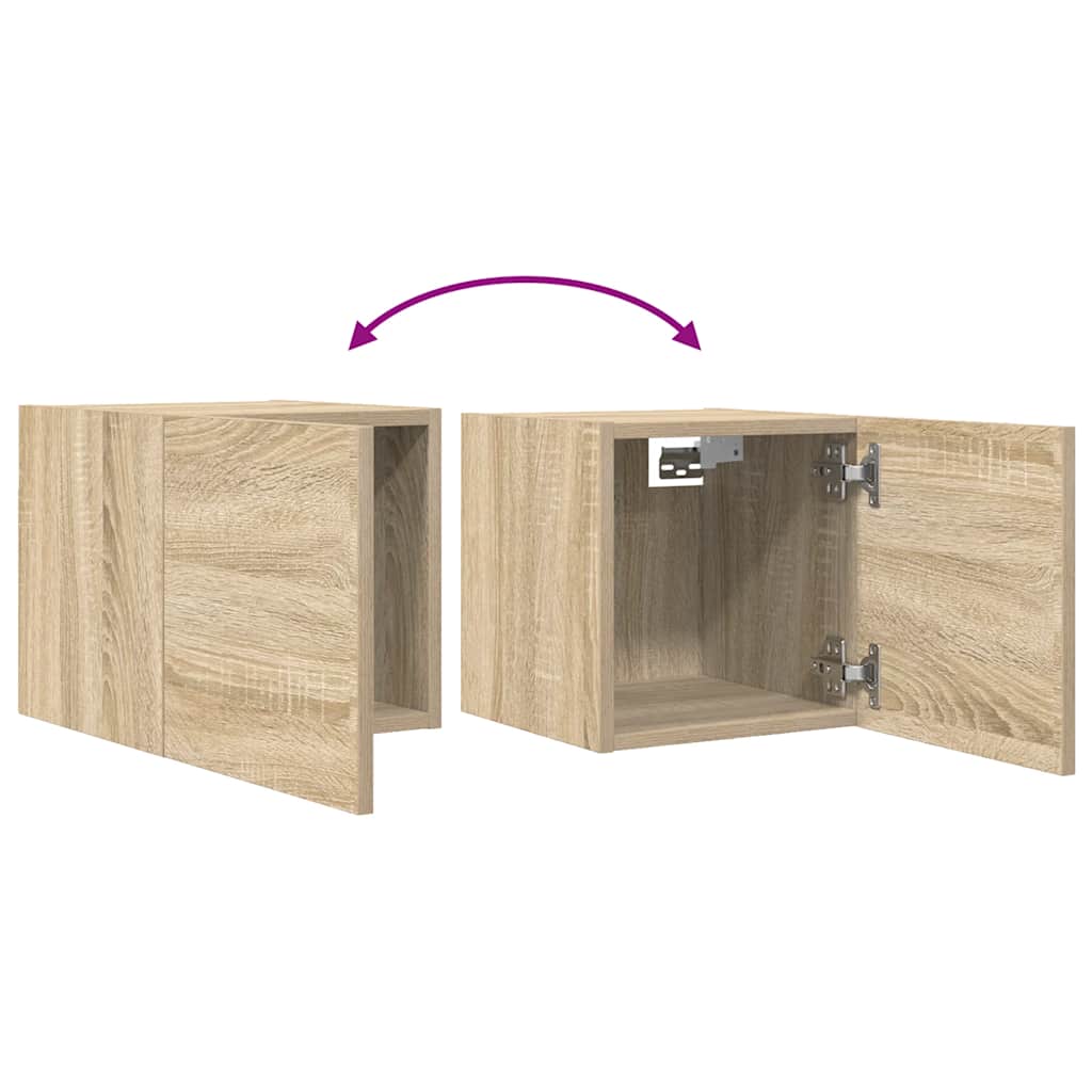 TV-Wandschrank Sonoma-Eiche 30,5x30x30 cm