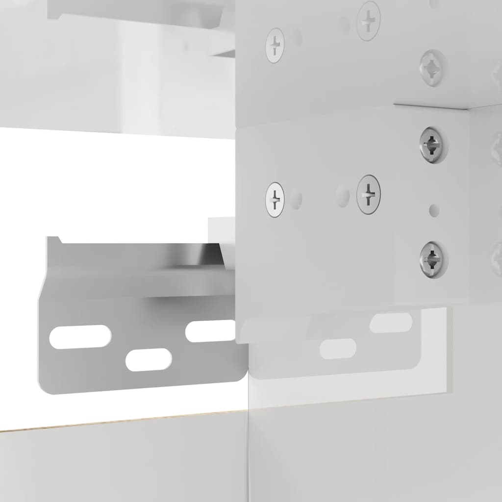 TV-Wandschrank Hochglanz-Weiß 30,5x30x30 cm