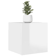 TV-Wandschrank Hochglanz-Weiß 30,5x30x30 cm