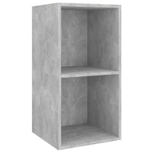 TV-Wandschrank Betongrau 37x37x72 cm Holzwerkstoff