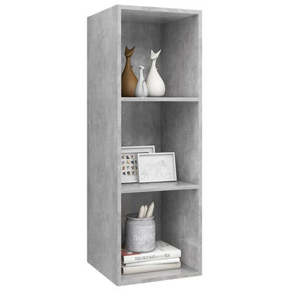 TV-Wandschrank Betongrau 37x37x107 cm Holzwerkstoff