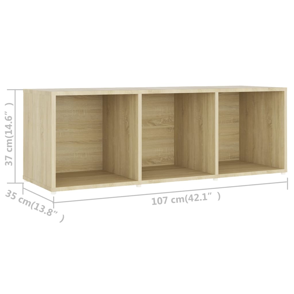 TV-Schrank Sonoma-Eiche 107x35x37 cm Holzwerkstoff